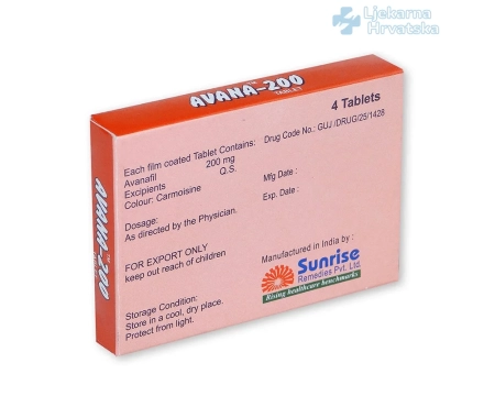 Kupite Avana 50 mg tablete za potenciju bez recepta u Hrvatskoj