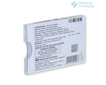 Kamagra Soft Tabs 100 mg - Najbolja cijena i dostava u Hrvatskoj