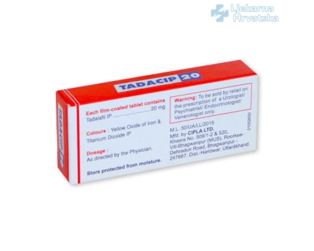 Kupite Tadacip 20mg - Generički Cialis u Hrvatskoj
